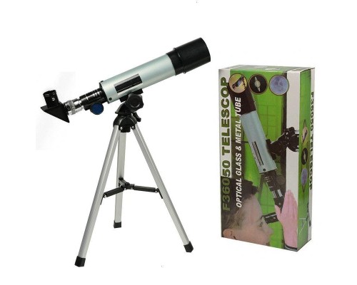 Mini Teleskop Kara Uzay Teleskobu Aliminyum Gövde Tripodlu 50 x 360
