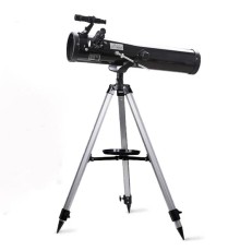 76 x 700 Profesyonel Aynalı Uzay Teleskopu Siyah
