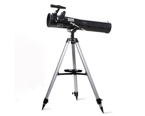 76 x 700 Profesyonel Aynalı Uzay Teleskopu Siyah