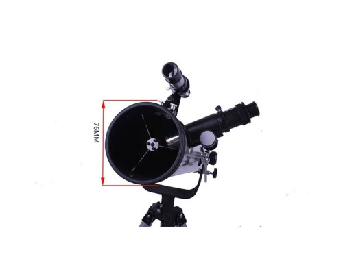 76 x 700 Profesyonel Aynalı Uzay Teleskopu Siyah