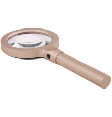 12 Led Işıklı 10X Büyüteç Yaşlılar Ve Çocuklar Için Okuma Saplı Metal Büyüteç 8013