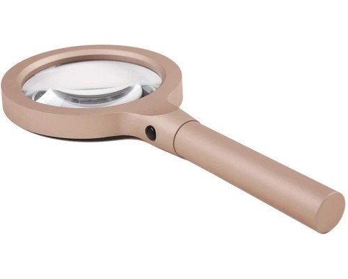 12 Led Işıklı 10X Büyüteç Yaşlılar Ve Çocuklar Için Okuma Saplı Metal Büyüteç 8013