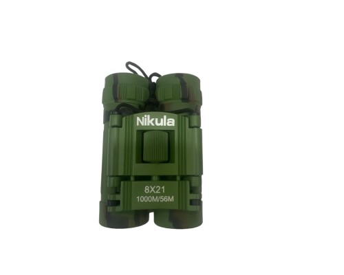 Nikula 8x21 Dürbün Kamuflaj Dürbünü 56m/1000m Kauçuk Kaplama