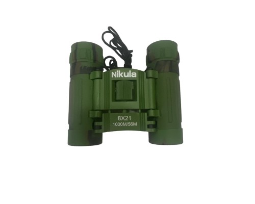 Nikula 8x21 Dürbün Kamuflaj Dürbünü 56m/1000m Kauçuk Kaplama