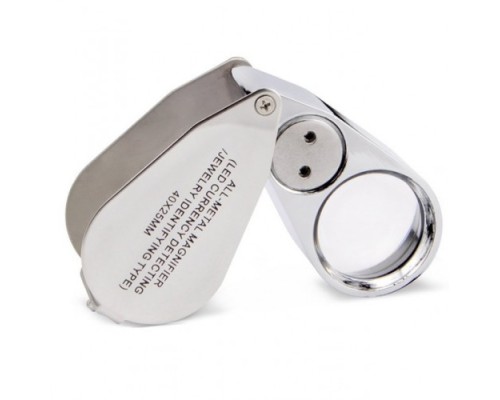 Kontrol Için Özel Kutulu Metal Işıklı Lup 40X25