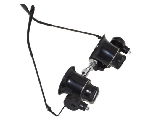 Gözlük Model Çıft Led Aydınlatma Saat Onarımı Için Harika Büyüteç