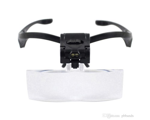 Işıklı Gözlük Büyüteç - 5 Farklı Lens 9892B