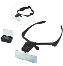 Işıklı Gözlük Büyüteç - 5 Farklı Lens 9892B