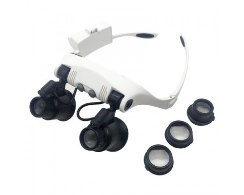 Kuyumcu Saat Onarım Için 10X-15X-20X25X Mercekli Gözlük Büyüteç 9892G-3A