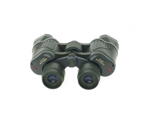 Alc 50X50 El Dürbünü Üstün Kalite Kauçuk Kaplamalı Kırmızı Camlı