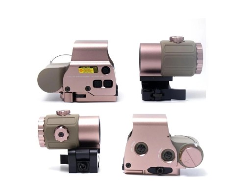 Nikula 558-G43 XPS2 Hedef İşaretleyici Red Dot - Holografik Nişangâh, 5x Büyütmeli Set Çöl Rengi