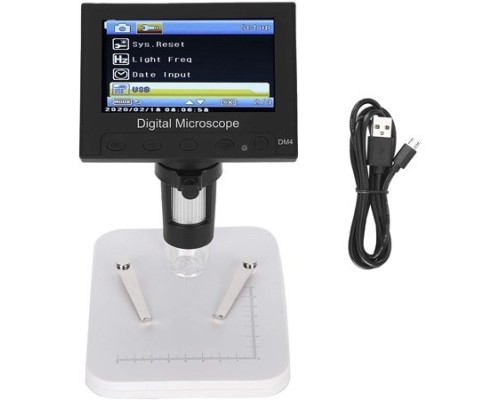 1000 X 2.0MP USB Dijital Elektronik Mikroskop 8 LCD Ekran VGA Büyüteç DM4-S