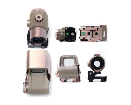 Nikula 558-G43 XPS2 Hedef İşaretleyici Red Dot - Holografik Nişangâh, 5x Büyütmeli Set Çöl Rengi