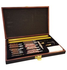 27 Parça Ahşap Kutu Evrensel Tabanca Temizleme Seti
