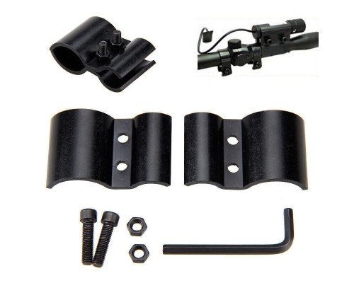 2x10mm 31mm Namlu Montaj Klip Taktik El Feneri Torch Sight Lazer Kapsam Kelepçe