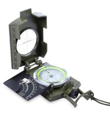 Prizmatik Suya Dayanıklı Işıltılı Pusula Ile Kılıfı Askeri Ordu Kamp Yürüyüş Seyahat Için Jeoloji Pusula