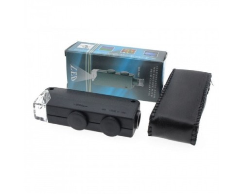 Mini 60X 100X Zoom Lens Odak Takı Led Cep Mikroskop Büyüteç