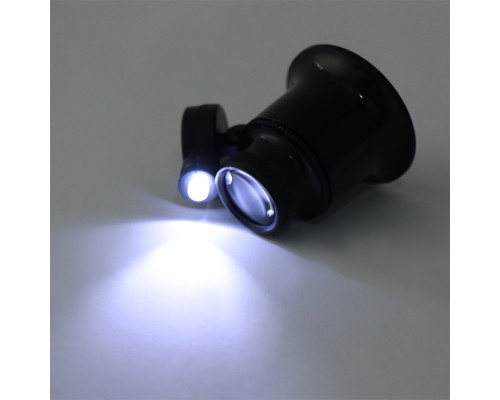 20X Büyütmeli Saat Takı Onarım Için Cam Lensli Optik Işıklı Göz Büyüteç Mg13B-9A