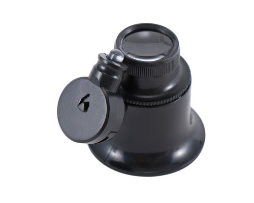 20X Büyütmeli Saat Takı Onarım Için Cam Lensli Optik Işıklı Göz Büyüteç Mg13B-9A