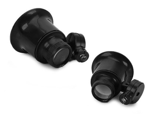 20X Büyütmeli Saat Takı Onarım Için Cam Lensli Optik Işıklı Göz Büyüteç Mg13B-9A
