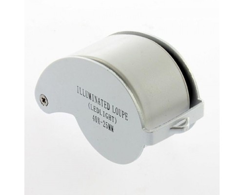 Mini 40X25Mm Takı Büyüteç Cep Büyüteç Teftiş Elmas Pullar Madeni Kontrol Lup Mg21011