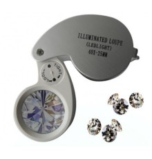 Mini 40X25Mm Takı Büyüteç Cep Büyüteç Teftiş Elmas Pullar Madeni Kontrol Lup Mg21011