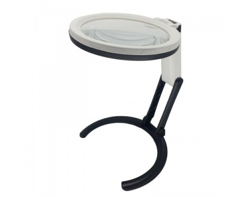 2X5X120Mm 10 Ledli Masaüstü Büyüteç