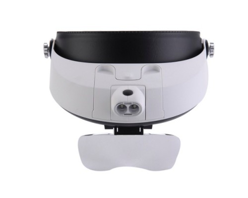 5 Mercekli Çok Fonksiyonlu Başlık Tip Işıklı Büyüteç Mg-81001-G