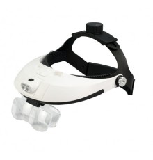 5 Mercekli Çok Fonksiyonlu Başlık Tip Işıklı Büyüteç 81001H