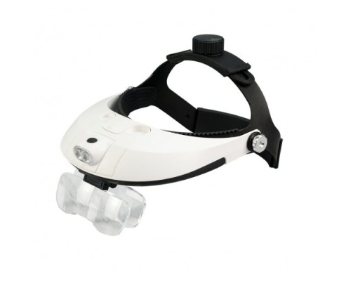 5 Mercekli Çok Fonksiyonlu Başlık Tip Işıklı Büyüteç 81001H