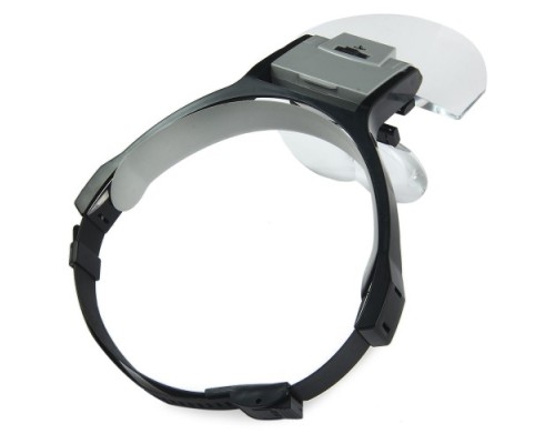 Lens Takmalı 5 Lenslı Led Lambalı Şapka Tip Büyüteç