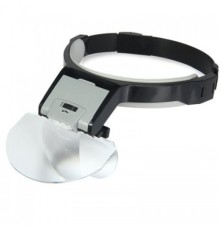 Lens Takmalı 5 Lenslı Led Lambalı Şapka Tip Büyüteç