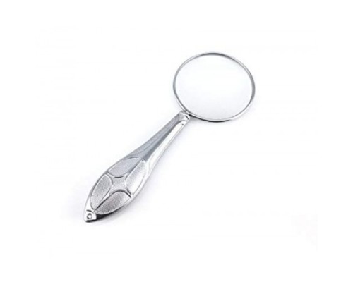 Gümüş Renkli 45mm Cam Lens, Zarif Tasarımlı Metal Büyüteç-mg18155-8