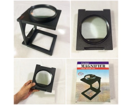 Masa Üstünde Proje Çizimi Küçük Yazı Vb Okuma İçin Mükemmel 110 Mm Katlanır Büyüteç
