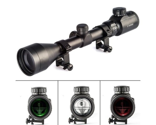 3-9X50 Zoomlu Dürbünü Kırmızı Yeşil İşik Çelik Gövde