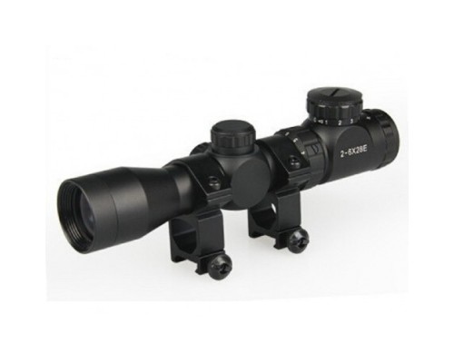 Nikula 2-6x28  Zoomlu AvDürbünü  Hedef Çizgili Çıft Işıklı