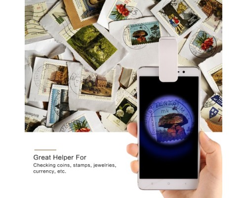 Evrensel Led Işıklı Mini Cep Mikroskobu Tüm Kameralı Telefonlar Için 9882-W