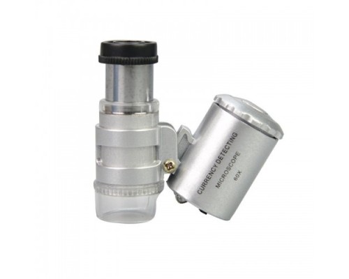 Evrensel Led Işıklı Mini Cep Mikroskobu Tüm Kameralı Telefonlar Için 9882-W