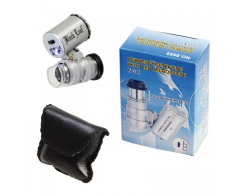 Evrensel Led Işıklı Mini Cep Mikroskobu Tüm Kameralı Telefonlar Için 9882-W