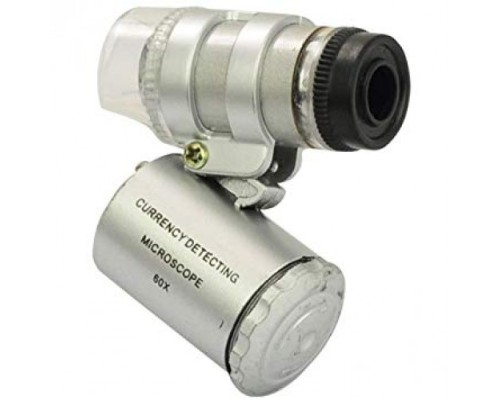 Evrensel Led Işıklı Mini Cep Mikroskobu Tüm Kameralı Telefonlar Için 9882-W