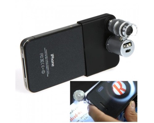 Cep Telefonu Mikroskopu 60X Iphone 4 İçin 9882-Ip2