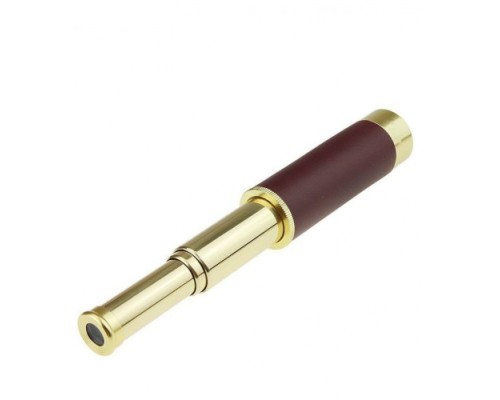 30X40 Panda Büyük Mercekli Pirinç Gövdeli Deri Çantalı Denizcilik Korsan Dürbün