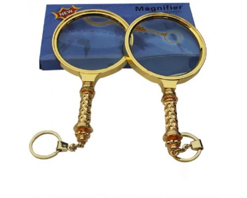 X90Mm Tüm Metal Altın Renkli Hediye Büyüteç Optik Lensler Ile Çinko Alaşım Metal Çerçeve