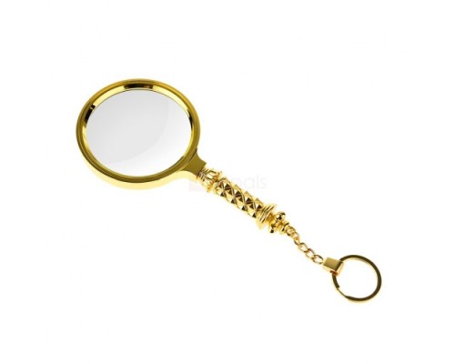 X90Mm Tüm Metal Altın Renkli Hediye Büyüteç Optik Lensler Ile Çinko Alaşım Metal Çerçeve