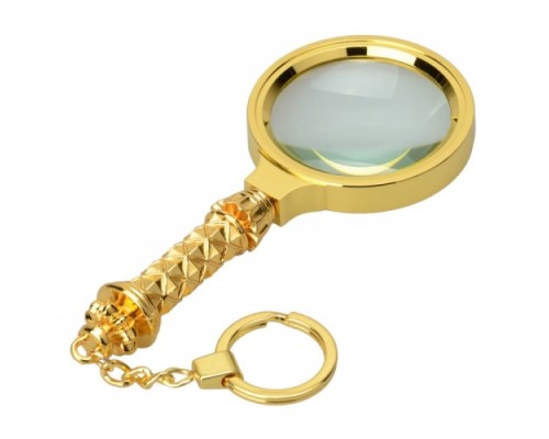 X90Mm Tüm Metal Altın Renkli Hediye Büyüteç Optik Lensler Ile Çinko Alaşım Metal Çerçeve