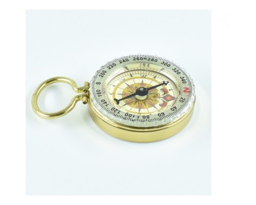 Zarif Yuvarlak Pirinç Pusula fosforlu