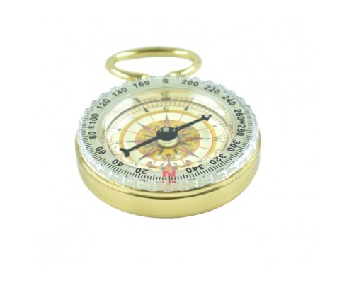 Zarif Yuvarlak Pirinç Pusula fosforlu