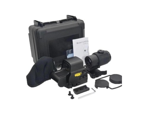 Nikula 558-G43 XPS2 Hedef İşaretleyici Red Dot - Holografik Nişangâh, 5x Büyütmeli Set-Siyah