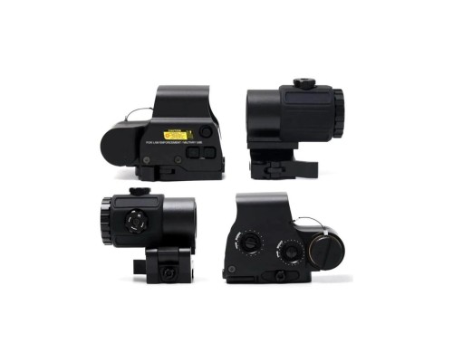 Nikula 558-G43 XPS2 Hedef İşaretleyici Red Dot - Holografik Nişangâh, 5x Büyütmeli Set-Siyah