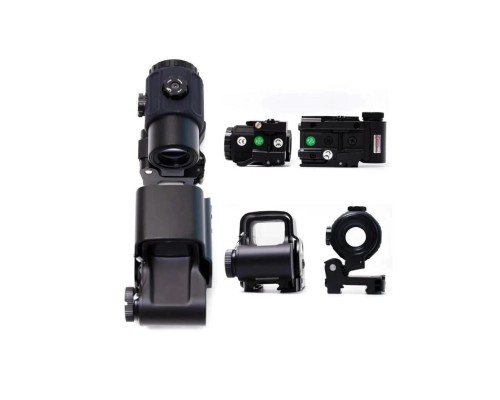 Nikula 558-G43 XPS2 Hedef İşaretleyici Red Dot - Holografik Nişangâh, 5x Büyütmeli Set-Siyah